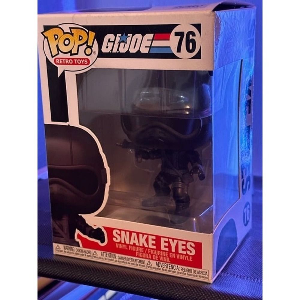 FUNKO POP! VINYL: G.I. Joe- V1 Snake Eyes #76 - Picture 2 of 10
